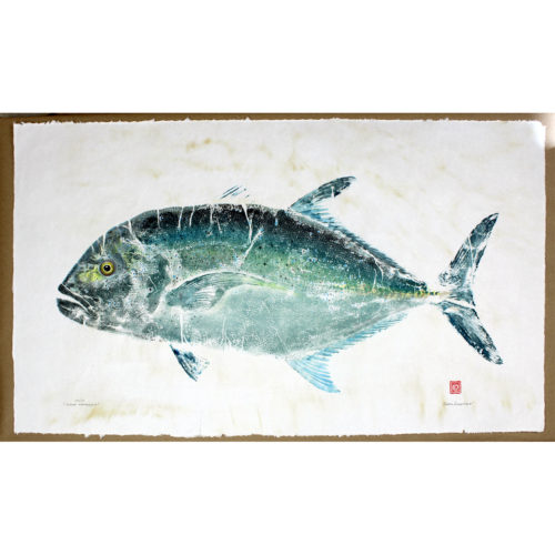 17154 omilu gyotaku by Debra Lumpkins