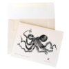 Octopus gyotaku note cards by Debra Lumpkins