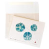 Pacific sand dollars gyotaku note cards by Debra Lumpkins