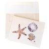 Tidepool creatures gyotaku note cards by Debra Lumpkins